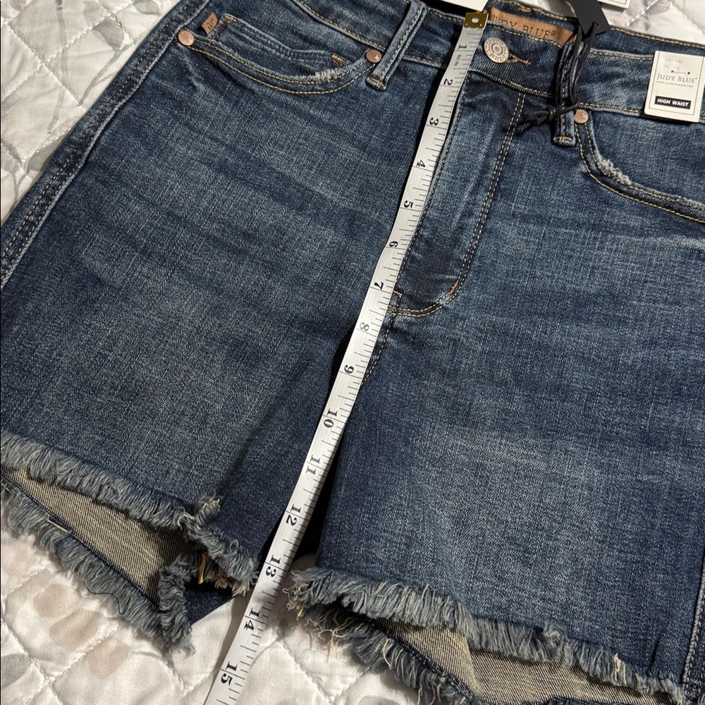 Judy Blue Dark Blue Denim Shorts S - Picture 6 of 9